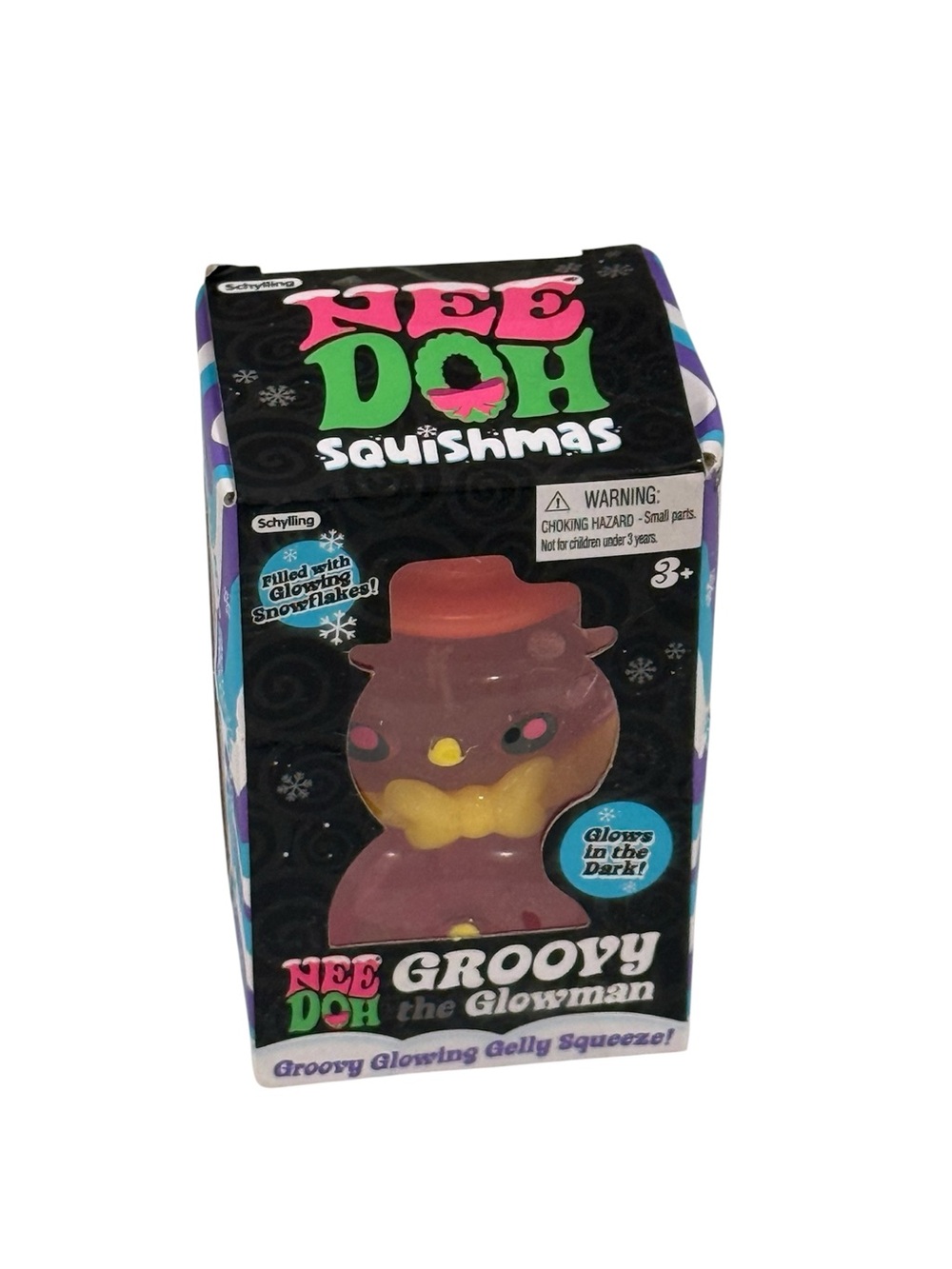NEW Nee Doh ~ The Groovy Glowman Gelly Squeeze ~ Glows in the Dark
